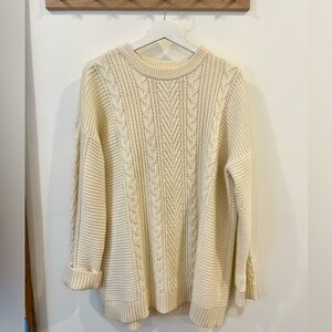 Uniqlo Cream Cable Knit Sweater (a classic “RORY” sweater!)